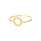Exquisite Classic Bump Pattern Openning Bangles Bracelet For Women Cuff Bracelet Gold Color Stainless Steel Hand Ornament Gift