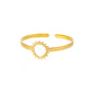 Exquisite Classic Bump Pattern Openning Bangles Bracelet For Women Cuff Bracelet Gold Color Stainless Steel Hand Ornament Gift
