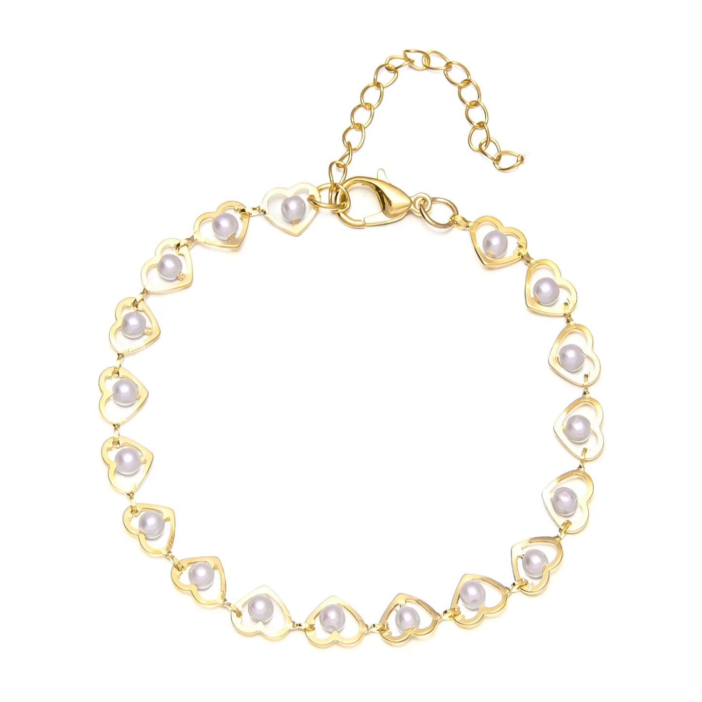 Lucky Clover Women's Hand Bracelets Double Sided Flowers Jewellery