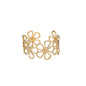 Exquisite Classic Bump Pattern Openning Bangles Bracelet For Women Cuff Bracelet Gold Color Stainless Steel Hand Ornament Gift